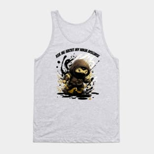 Ninja Kidz, Ask Me About My Ninja Disguise Tank Top